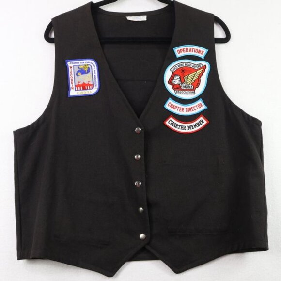 GWRRA Gold Wing Road Riders Association Vest Wisconsin Chapter Motorcycle Club - Picture 2 of 7